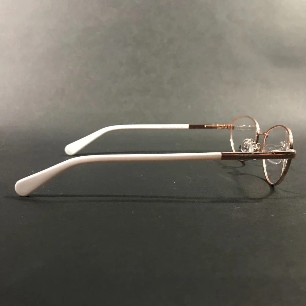 Guess Eyeglasses Frames GU8238 028 White Pink Rose Gold Round Cat Eye 55-16-140